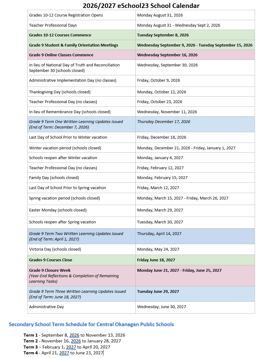 Calendar
